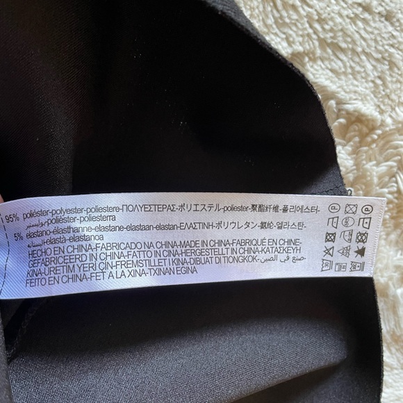 Zara Black Faux Suede Dress, NWT! size XS. - Picture 4 of 5